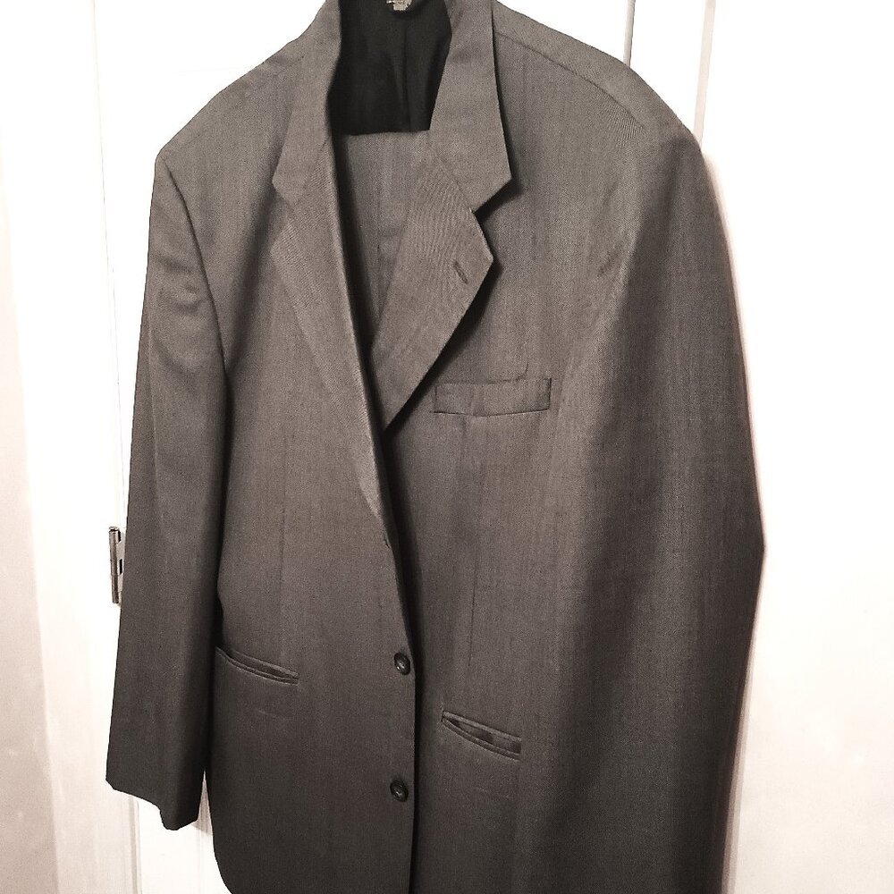 J, Riggins Men 2 Piece Gray Suit